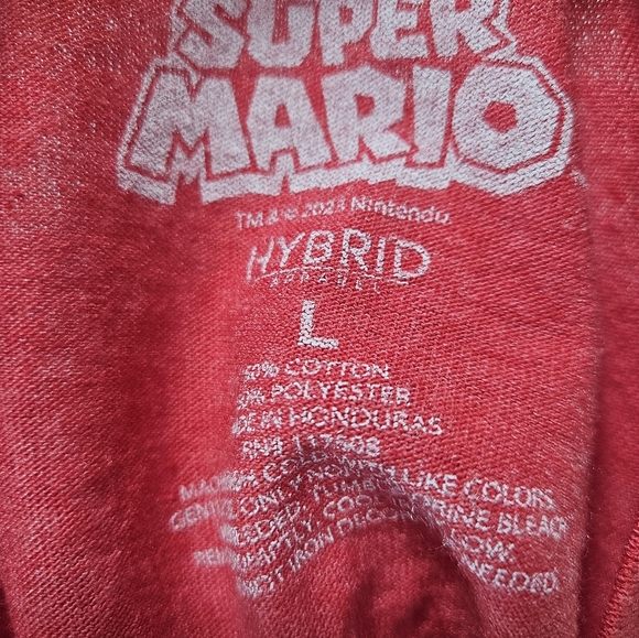 Super Mario Bros. graphic men's t-shirt large - Picture 5 of 5